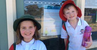 Primary students promote drumMUSTER